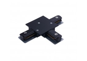 Įleidžiamo bėgelio jungtis PROFILE RECESSED T-CONNECTOR BLACK